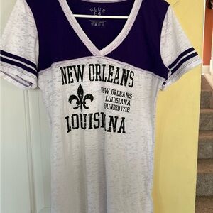 Blue 84‎ Purple and White New Orleans Tee